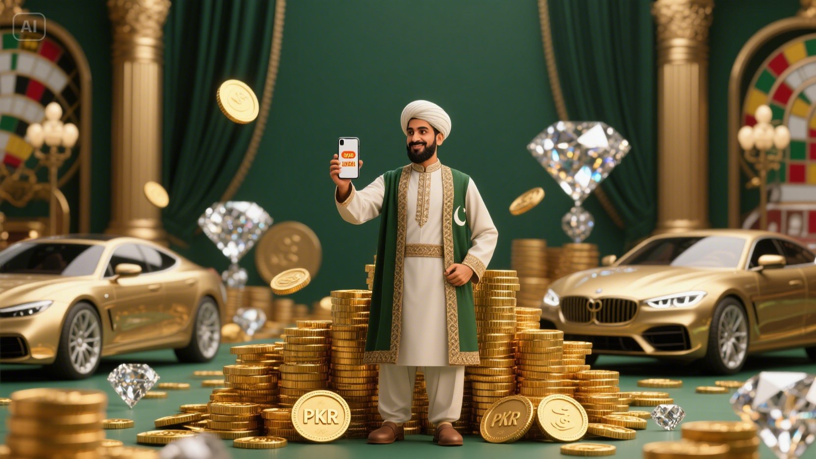 Casino wolf gold slot desktop and mobile interfaces